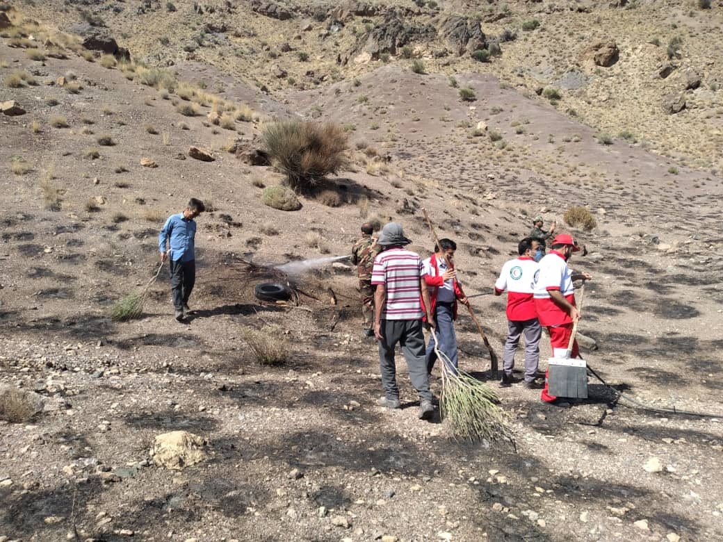 مانور اطفای حریق در روستای باب دهوئیه شهرستان بهاباد
